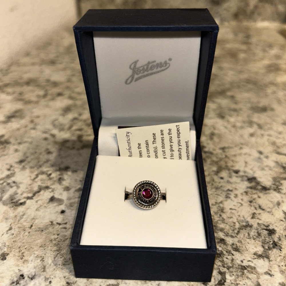 Jostens Class Ring 2020 Alcoa Tornados TN Highschool Red Stone Sterling .925 B4